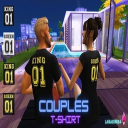 T-SHIRT COUPLE KING AND QUEEN