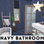 California Dreams - Navy Bathroom