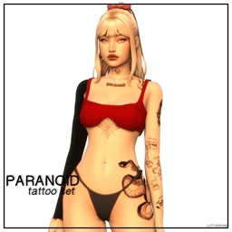 Paranoid Tattoo Set