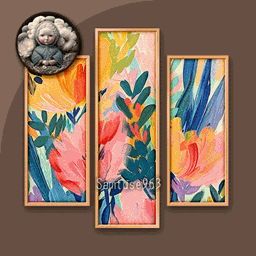 HQ Impressionist Flower Triptych #3 Sellable Extra B Samtuse963 project image