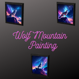 Wolf On the mountain Painting