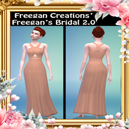 FC-Freegan's Bridal 2-Elegant Crossover Wedding Dress