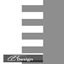 wallpaper with horizontal stripes in gray and white logo