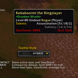 TacoTip ( GearScore & Talents & Item Level ) [ SoD ] project image
