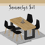 Kaziecc ~ Sanavlys Dining room set