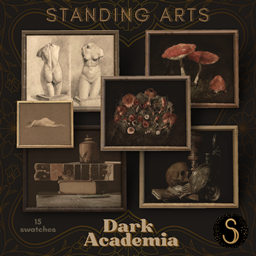 Sims4Luxury - Dark Academia - Standing Landscape Arts logo