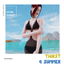 Halter Neck Sheer Ruffle One Piece Swimsuit logo