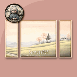 HQ Pastel Landscape Triptych #3 Sellable Extra E Samtuse963 project image