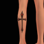 Red Cross on Calve Tattoo Base game (Male) logo