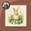 Bunny Painting Square Frame #2 Samtuse963 logo
