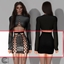 Lace-up skirt logo