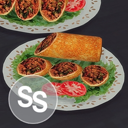 Panqueques rellenos de carne de S&S Traducido al español by LizzySims