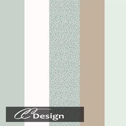 Wallpaper with a small, romantic floral pattern logo
