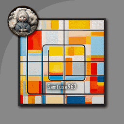 HQ Neoplasticism Square Painting #2 Sellable Extra C Samtuse963