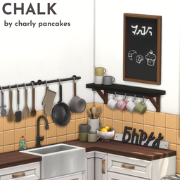 CHALK pt.3 - kitchen clutter - by charly pancakes logo