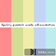 Spring pastels - wall set logo