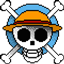 One Piece Pixelated logo