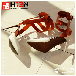 Fabric Tie Stiletto Heels