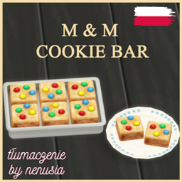 M & M Cookie Bars by icemunmun | POLSKIE TŁUMACZENIE