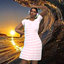 Striped Tee Dress logo