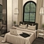 Black and cream bedroom logo