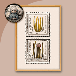 Botanical Postage Stamp #1 Sellable Extra A Samtuse963 logo