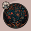 Classic Pattern Round Dance Rug #20 Samtuse963 logo