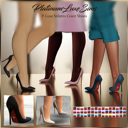P-Luxe Stiletto Court Shoes logo