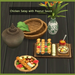 Chicken satay With peanut Sauce