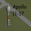 Apollo Lunar rockets (11-17, STOCK!)