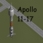Apollo Lunar rockets (11-17, STOCK!) logo