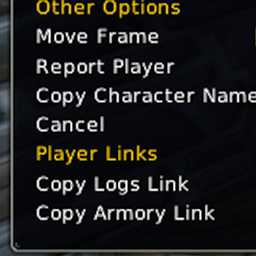 Simple Logs & Armory Links. Warcraft Log and Armory Link - LAAL