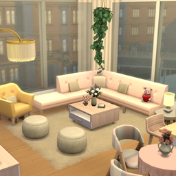 Pastel Living Room Lounge