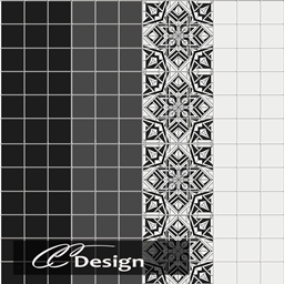 wall tiles in black and white