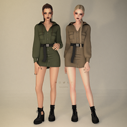 Cargo Dress - Stylish Utility Collection
