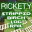 Rickety Stripped Birch Log Rail (3d models) logo