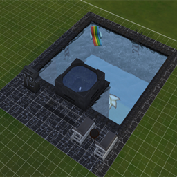 Pool with working hot tub - NO CC project image