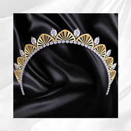 Gold Gemstone Tiara logo