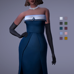 MF - Gala Dress | 2 Styles | 20 Swatches logo