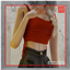 Venetian Side String Cropped Tank logo