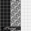 modern wall tiles in black and white logo