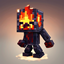 Extreme fire zombie logo