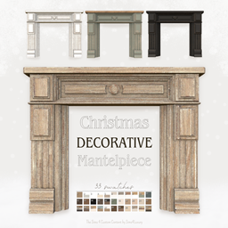 Sims4Luxury - Christmas 2023 - Decorative mantelpiece logo
