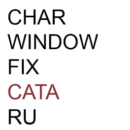 [DEPRECATED] charWindowFixCataRu logo