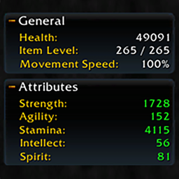 ExpandedStats (GearScore,  iLvl , Talents) project image