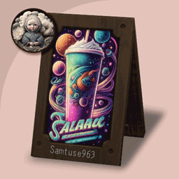 Space Drink Sale Wooden Sign #1 Samtuse963 logo