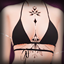 Lunar Bloom Chest Tattoo logo