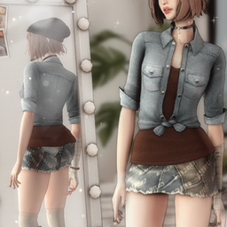 - SERAWIS - Aesthetic Overhaul (button up denim override) logo