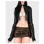 Lexi Leather Jacket with Bra logo
