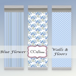 Blue Flower Walls and Floors project image
